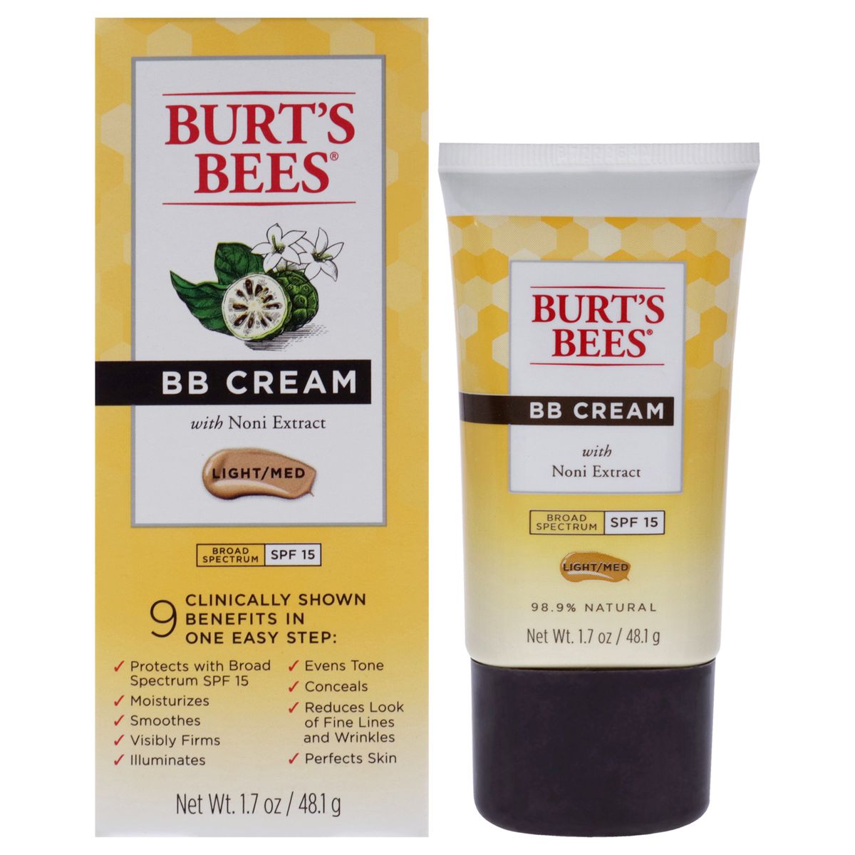 BURTS BEES - BB Cream SPF 15 - Luz-Media 50ml Burts Bees