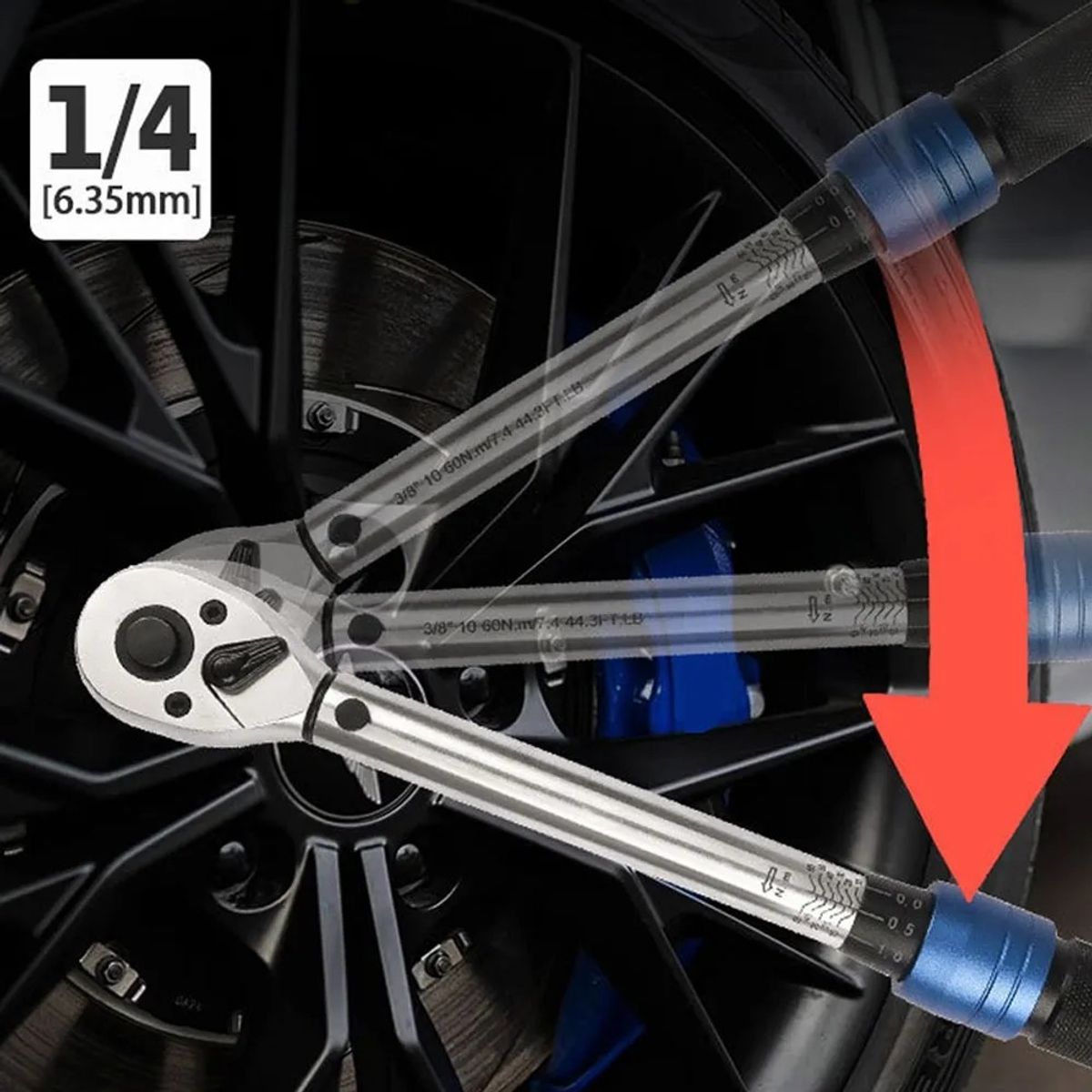 GENERICO - Llave De Torque Profesional 14 Pulgada 5 A 30nm - 18 Piezas