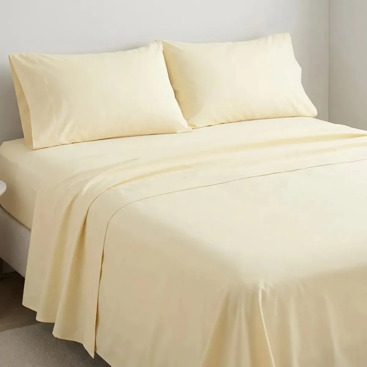 ARMONIA - Juego De Sabanas Algodon 800 Hilos Crema 3,0 Plazas