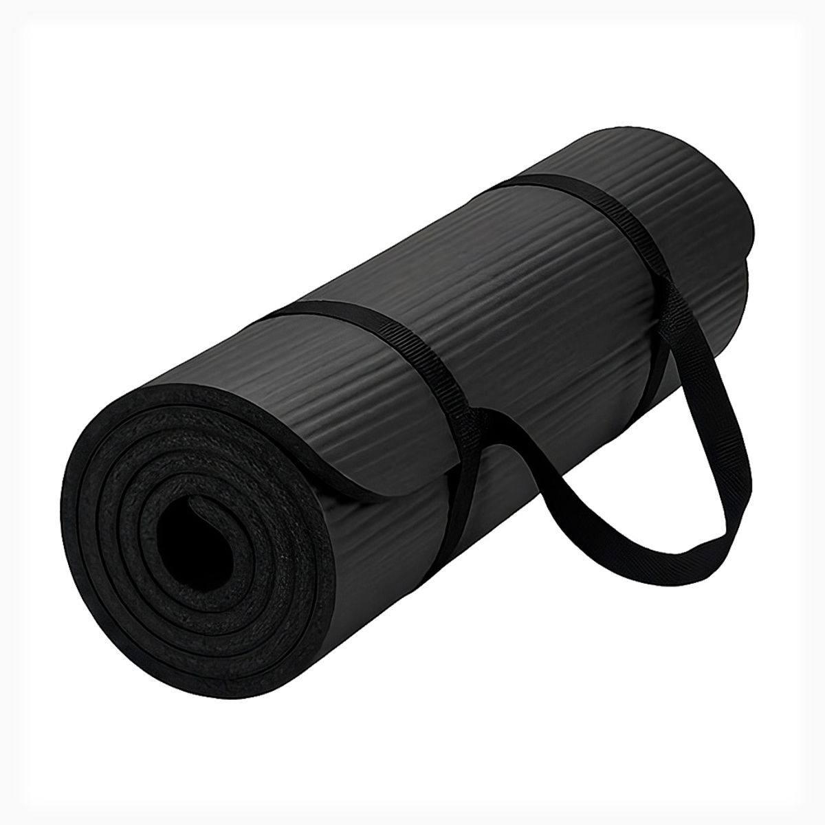 DALI - Mat de Yoga 15mm Antideslizante Extra Grueso 183x60 cm con Bolso Color Negro