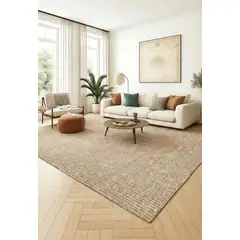 GENERICO - Alfombra Estilo Yute Tejida Para Living Resistente Mascotas 200x300cm BEIGE