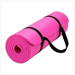 DALI - Mat de Yoga 15mm Antideslizante Extra Grueso 183x60 cm con Bolso Color Rosa
