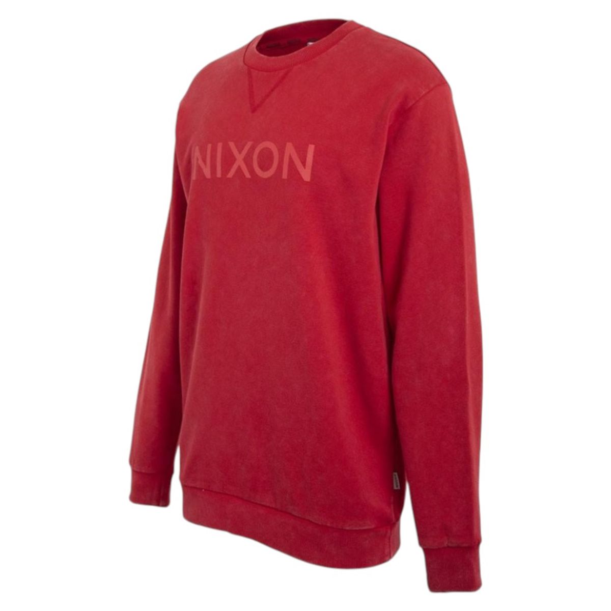 NIXON - Polerón Hombre Crew Red Logo Front