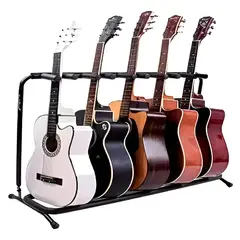 GENERICO - Atril 5 Guitarras Soporte Para 5 Bajos Ukelele