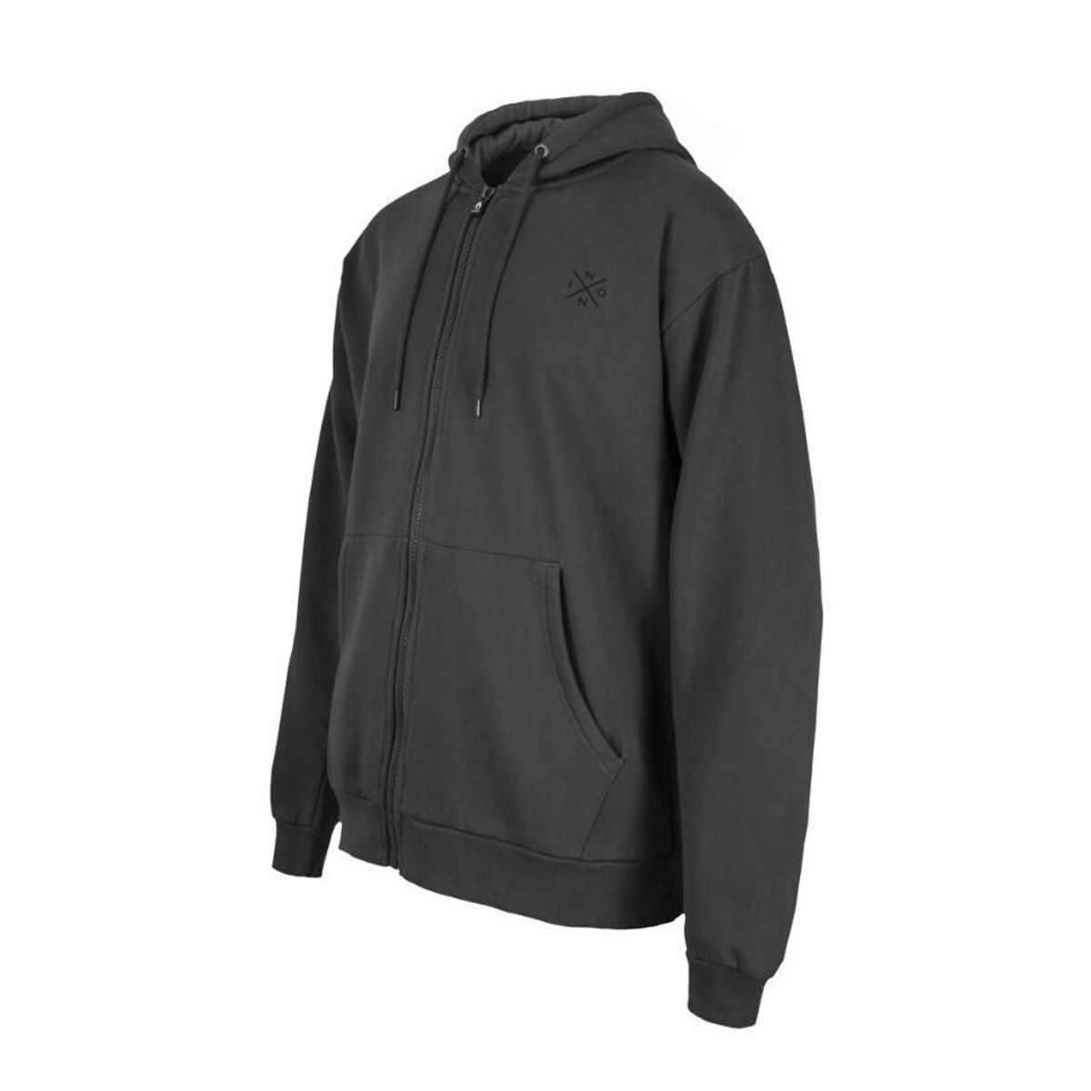NIXON - Polerón Hombre Full zipper Grey Black Cross