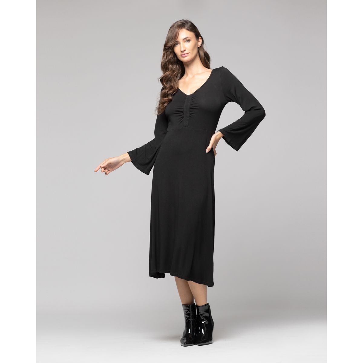 LINEATRE - Vestido Mujer Asha Negro Lineatre