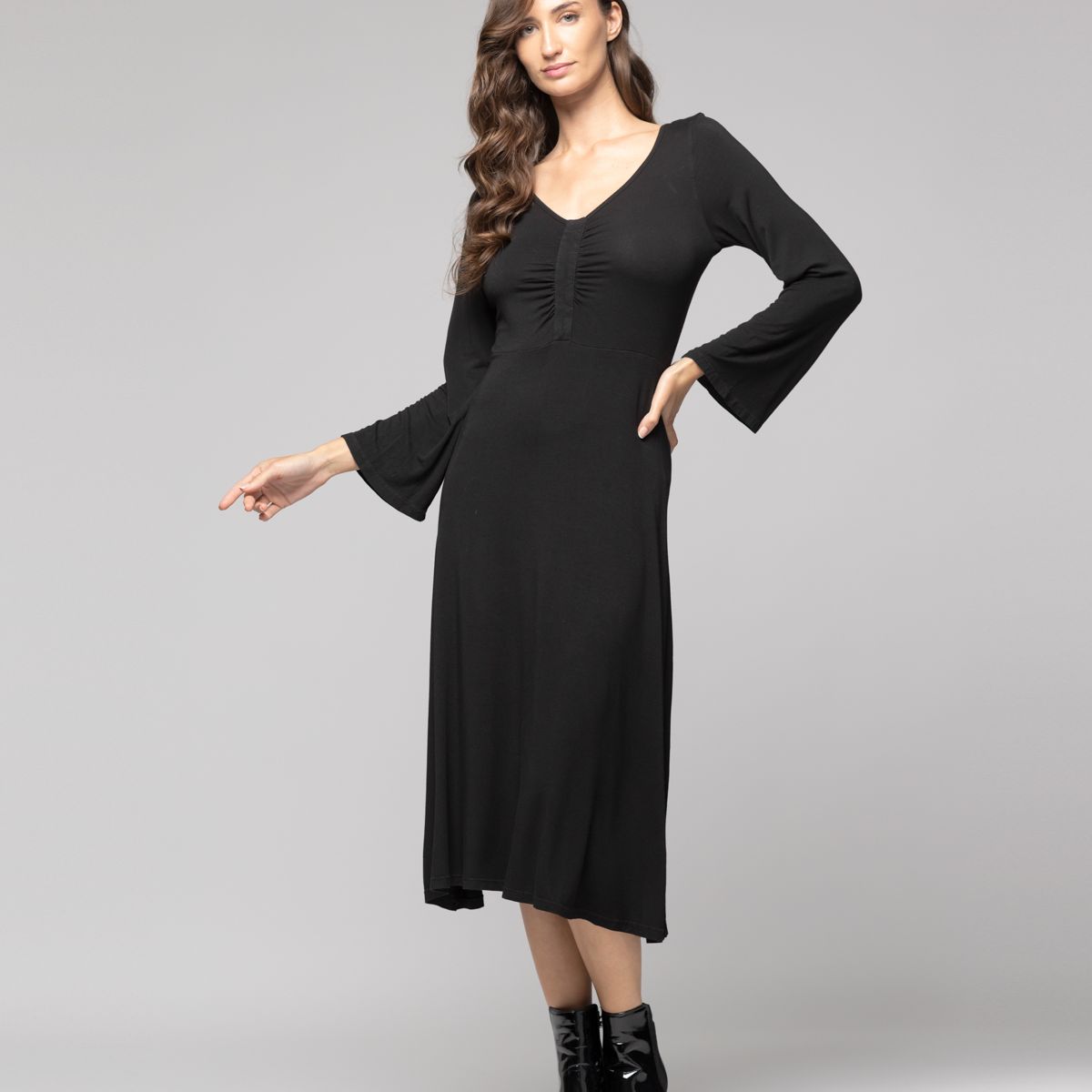 LINEATRE - Vestido Mujer Asha Negro Lineatre