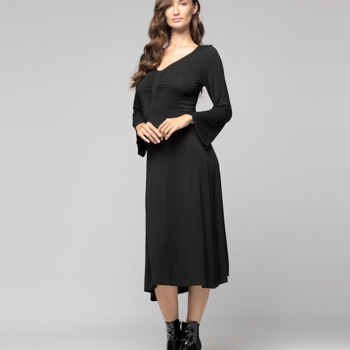 LINEATRE - Vestido Mujer Asha Negro Lineatre