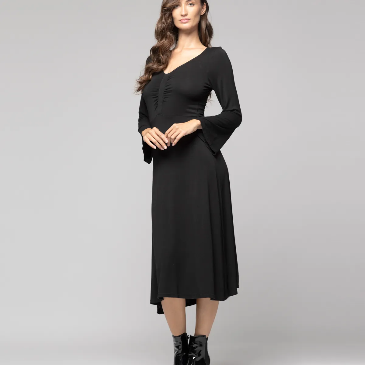 LINEATRE - Vestido Mujer Asha Negro Lineatre
