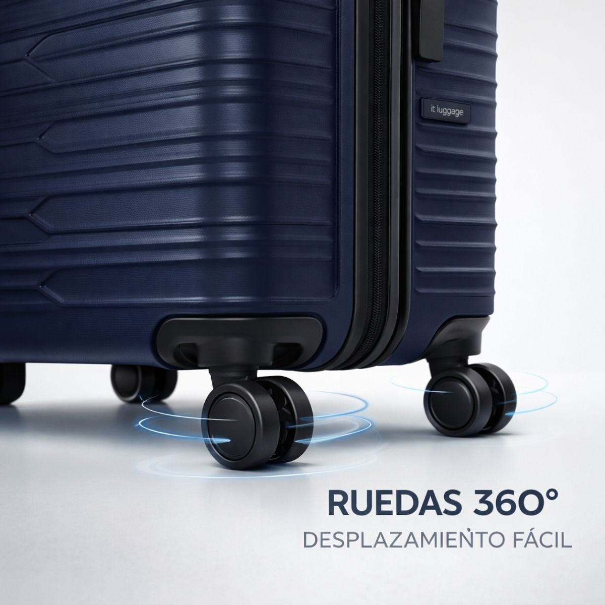 SPACE HOME - Juego De Maletas Duraline Azul Pp 3 Tamaños 20 24 28 Viaje