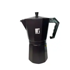 BERGNER - Cafetera Italiana Charcoal Aluminio 12 Tazas