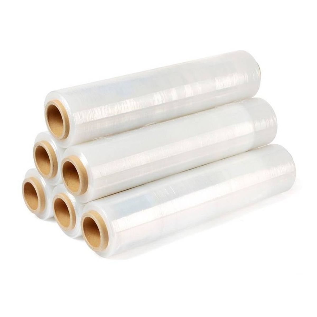GENERICO - Film Stretch Transparente Para Embalaje 50cm 2,1k 6 Unidades