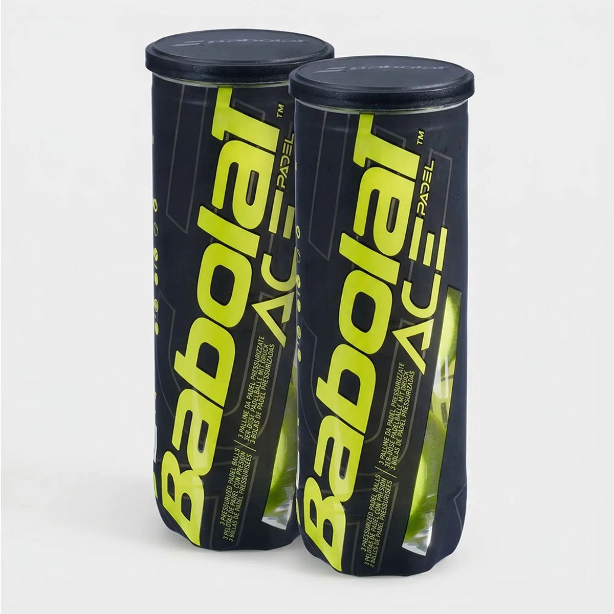 BABOLAT - TOP SALE 2 TARROS PELOTAS PADEL BABOLAT ACE - 3 UNIDADES POR TARRO