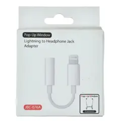 GENERICO - Adaptador De Lightning A Entrada 3.5 Mm Blanco