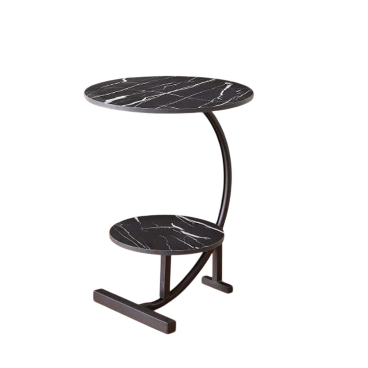 GENERICO - MESA AUXILIAR NORDICA DOS NIVELES DECORATIVA