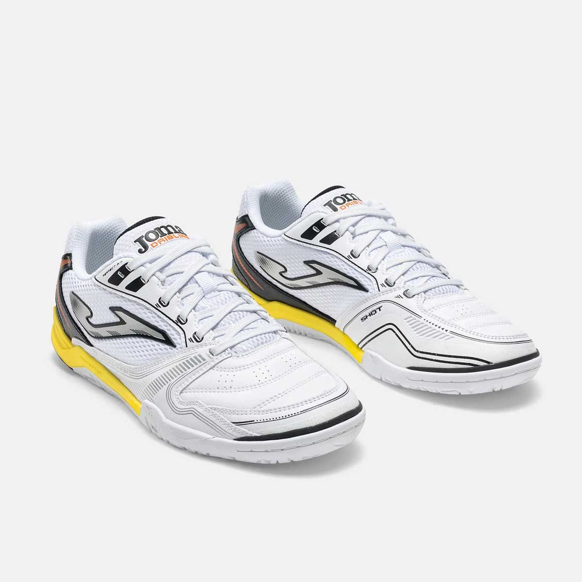JOMA - Zapatillas Futsal Hombre JOMA Dribling 26 Blancas/Amarillas