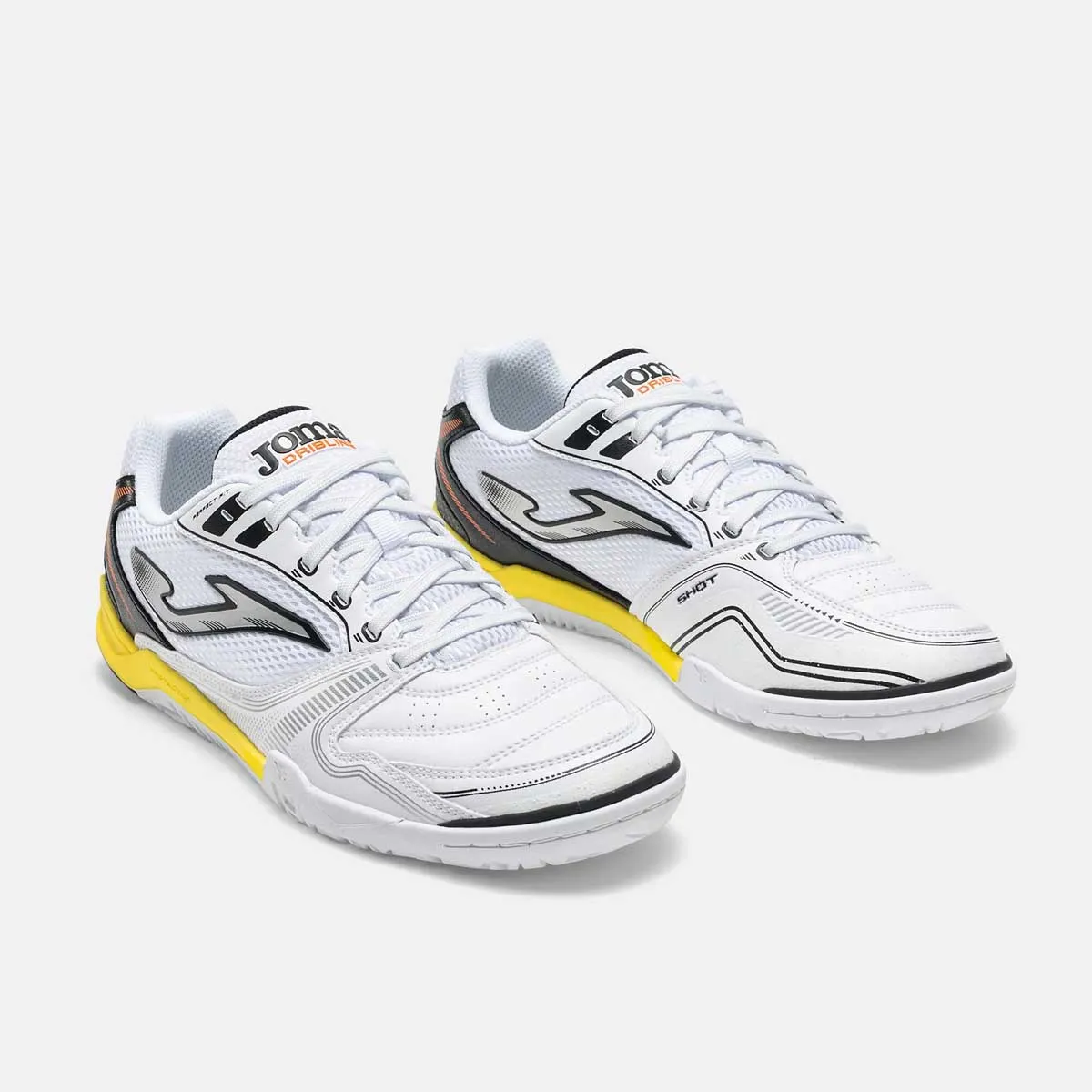 JOMA - Zapatillas Futsal Hombre JOMA Dribling 26 Blancas/Amarillas