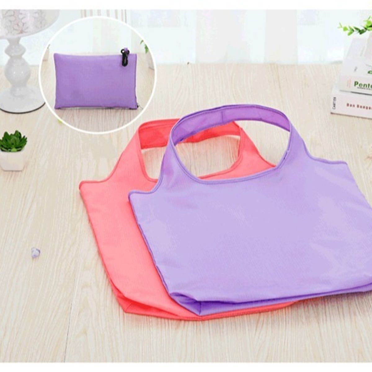 GENERICO - X12 Bolsa Plegable Impermeable Ecologica Reutilzable  201003