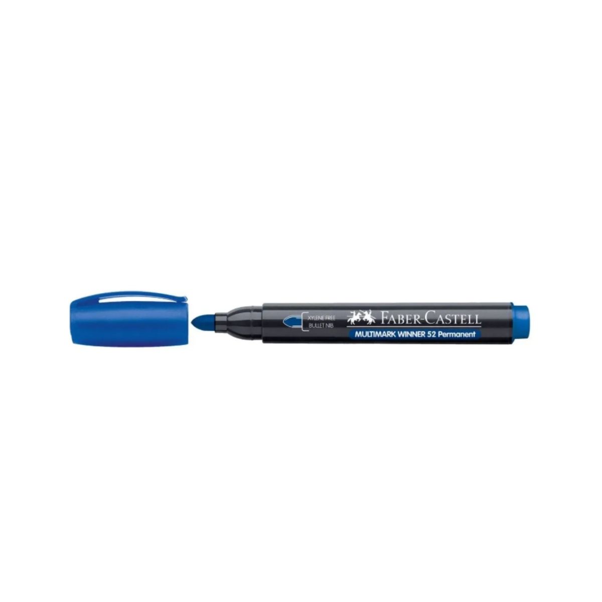 FABER-CASTELL - Blister plumón permanente Winner 52E redondo azul x1 BC