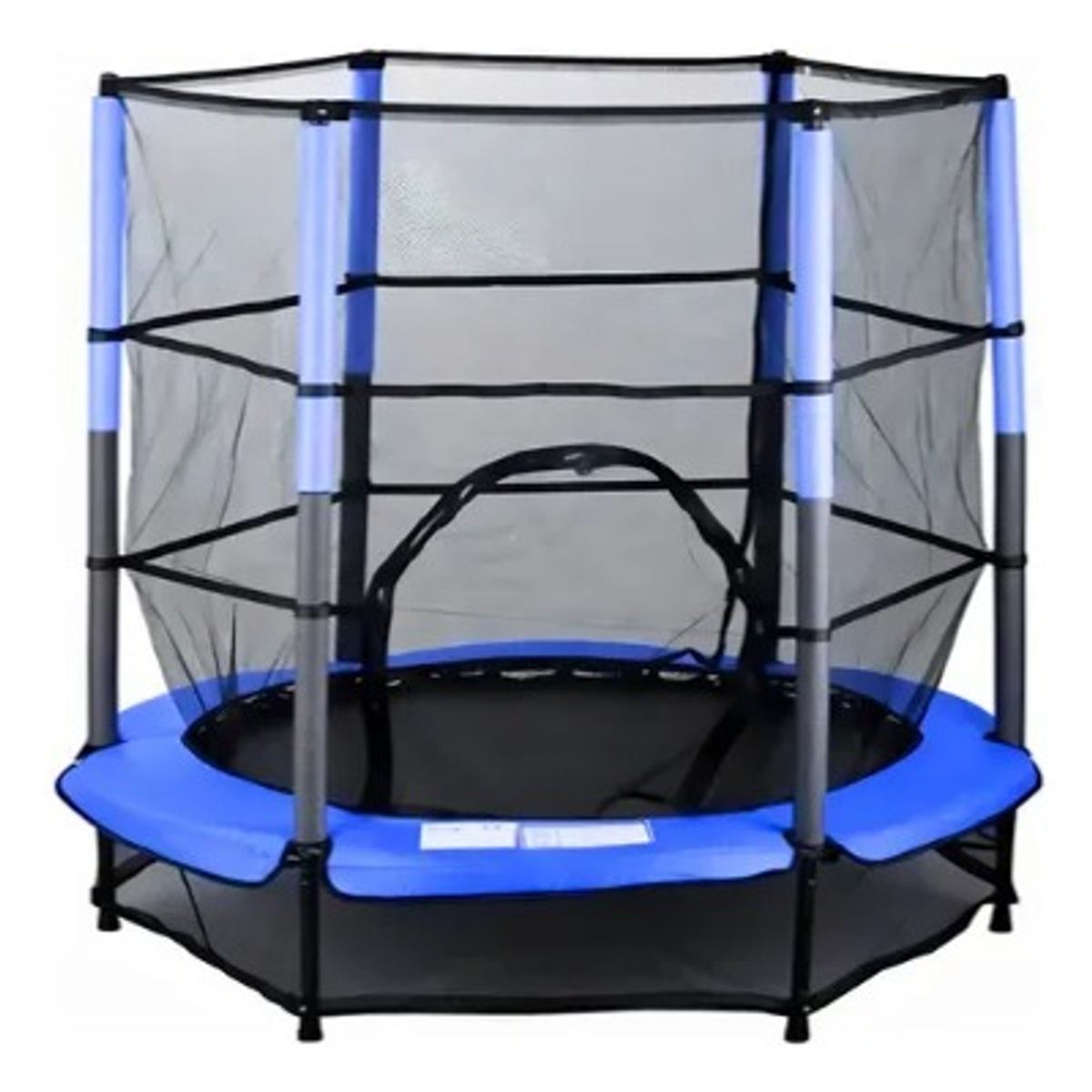 GENERICO - Trampolín Infantil Cama Saltarina 165x140 cm con Red de Seguridad 3 colores surtidp