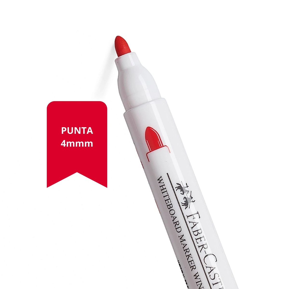 FABER-CASTELL - Plumón de Pizarra Winner 123  Faber-Castell 4mm rojo