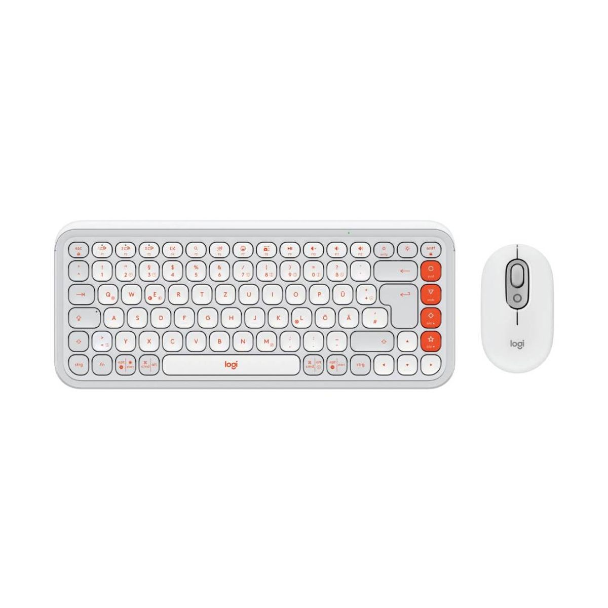 LOGITECH - Kit de Teclado y Mouse Inalámbrico Logitech POP Icon Blanco
