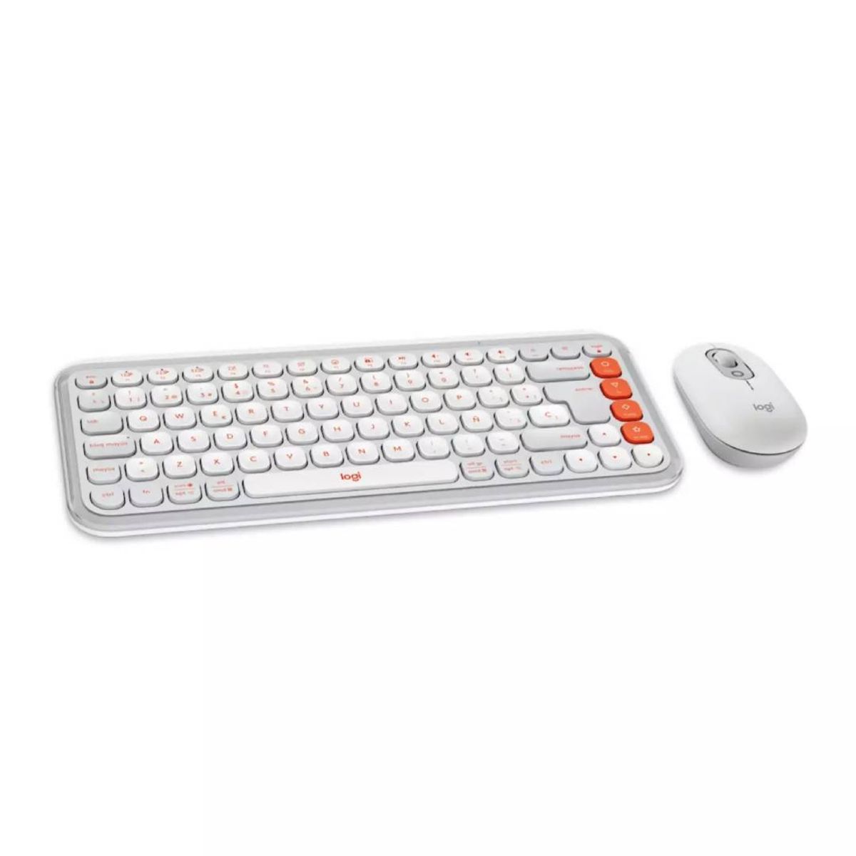 LOGITECH - Kit de Teclado y Mouse Inalámbrico Logitech POP Icon Blanco