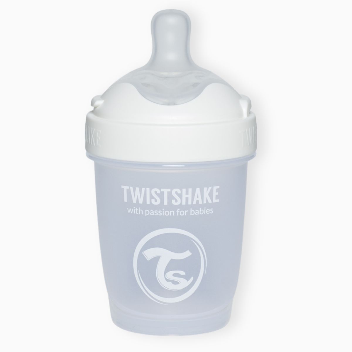 TWISTSHAKE - Mamadera Twistshake Double Pro 180ml Blanco