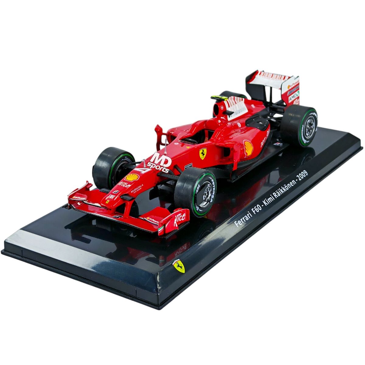 FORMULA 1 - Auto Formula 1 Ferrari F60 #4 Kimi Raikkonen 2009 Caja Acrilica Premium Collect 1:24