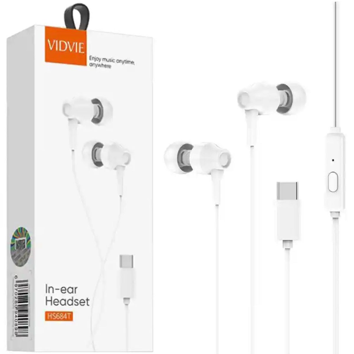GENERICO - Auriculares con cable VIDVIE HS684T blancos