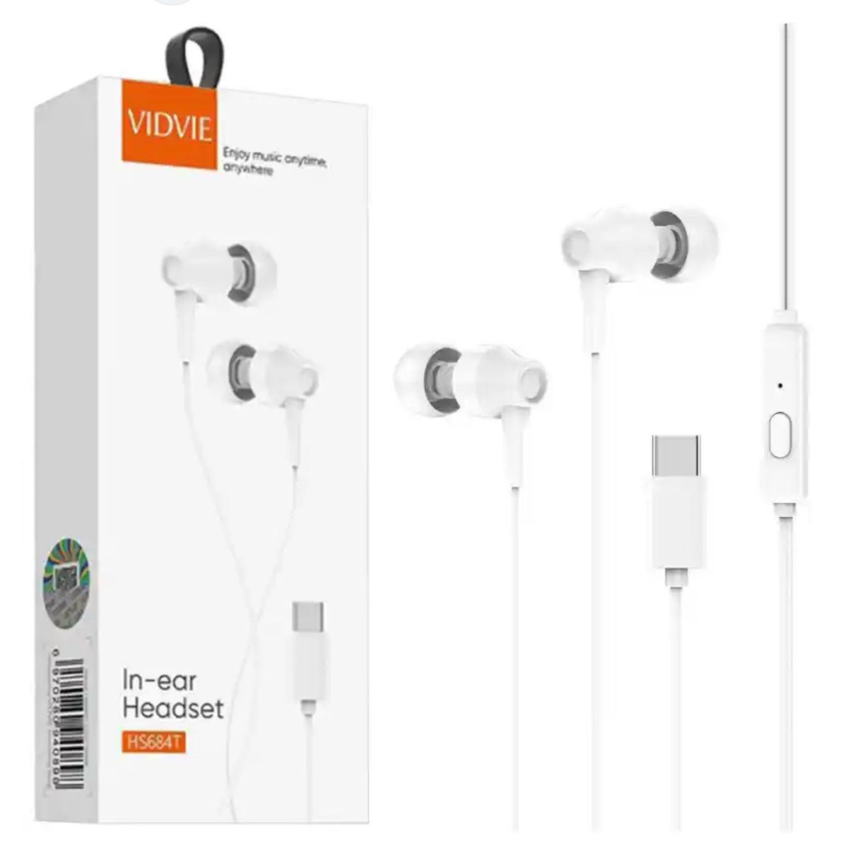 GENERICO - Auriculares con cable VIDVIE HS684T blancos