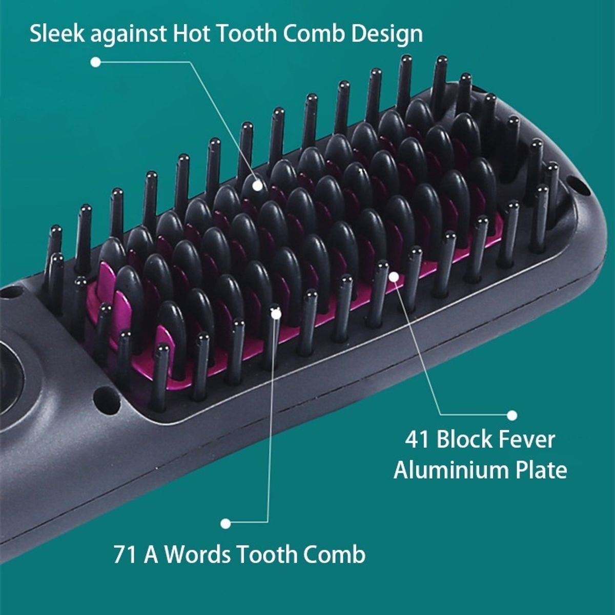 GENERICO - Cepillo Plancha Cabello Peine Usb Recargable Portatil 228121