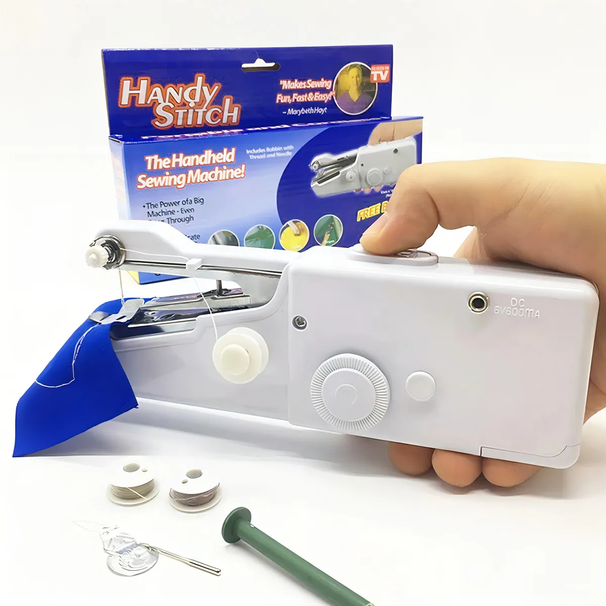 GENERICO - Mini Maquina De Coser Portatil Handy Stitch Hogar Costura Color Blanco - 262246