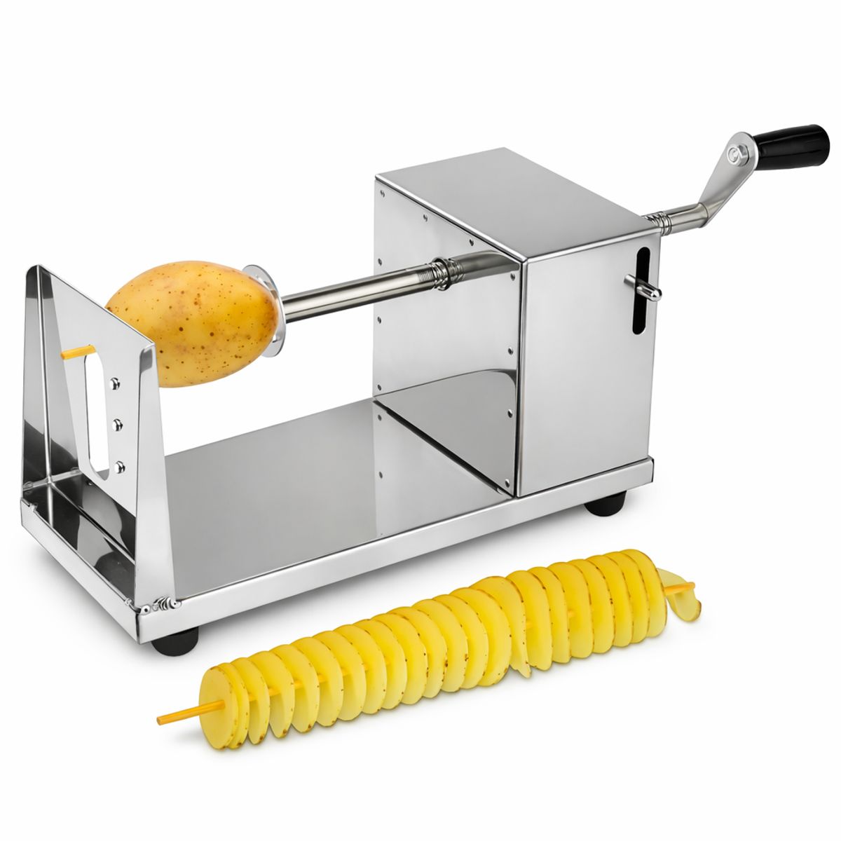 GENERICO - Cortador De Papas Espiral Acero Inoxidable Manual