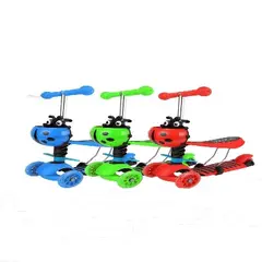 GENERICO - Scooter Infantil 3 en 1 Chinita – Colores Surtidos Rojo, Verde y Celeste – Ajustable y Multifuncional