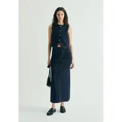 SCALPERS - Falda Midi Denim Japan