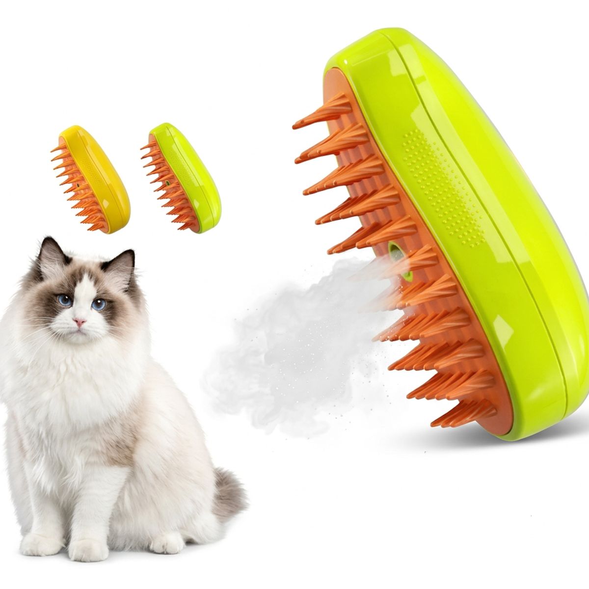 GENERICO - Cepillo de vapor 3 en 1 para mascotas