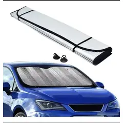 GENERICO - Parasol Retractil Parasoles Auto Tapasol Parabrisas 130x60