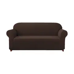 GENERICO - Funda Protectora Cuadrille Cubre Sofá 2 Cuerpos CAFÉ