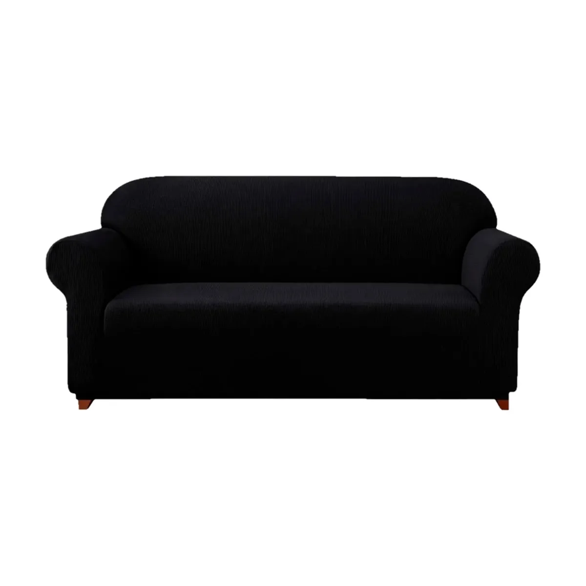 GENERICO - Funda Protectora Cuadrille Cubre Sofá 2 Cuerpos NEGRO