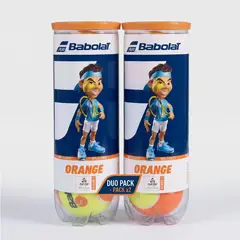 BABOLAT - TOP SALE 2 TARROS PELOTAS TENIS ORANGE - 3 UNIDADES POR TARRO