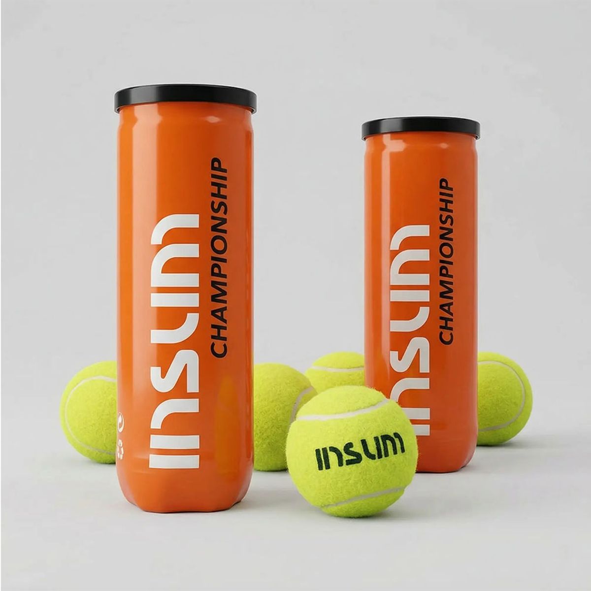 GENERICO - TOP SALE 2 TARROS PELOTAS TENIS PREMIUM INSUM CHAMPIONSHIP - 3 UNIDADES POR TARRO