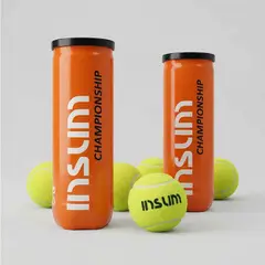 GENERICO - TOP SALE 2 TARROS PELOTAS TENIS PREMIUM INSUM CHAMPIONSHIP - 3 UNIDADES POR TARRO