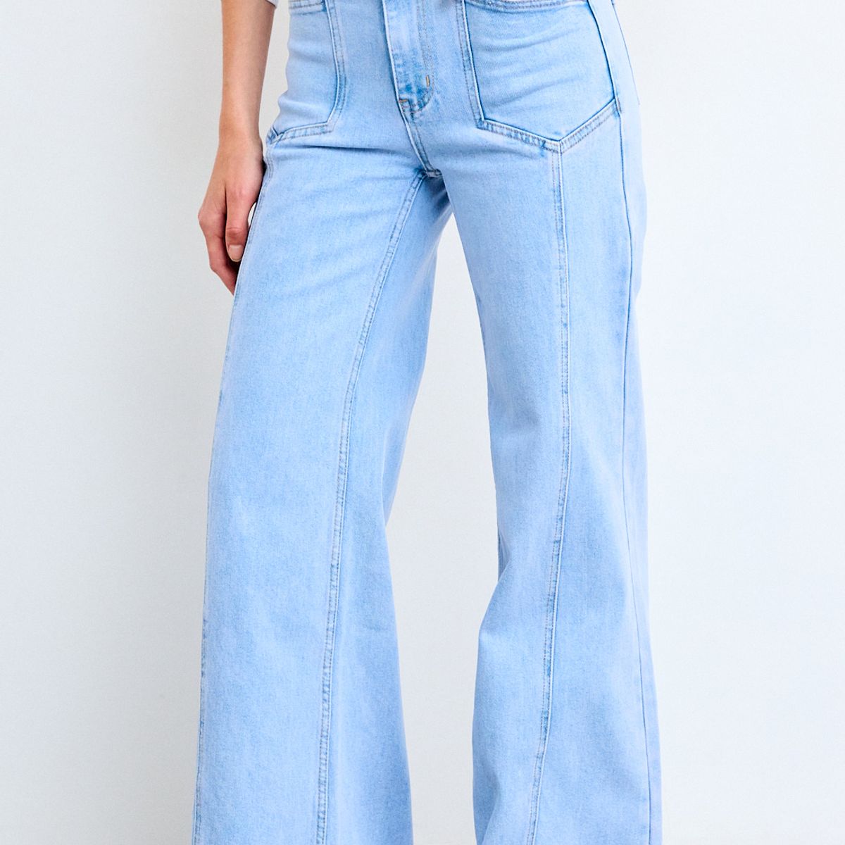 IO - Jeans Liso Mujer Celeste Io
