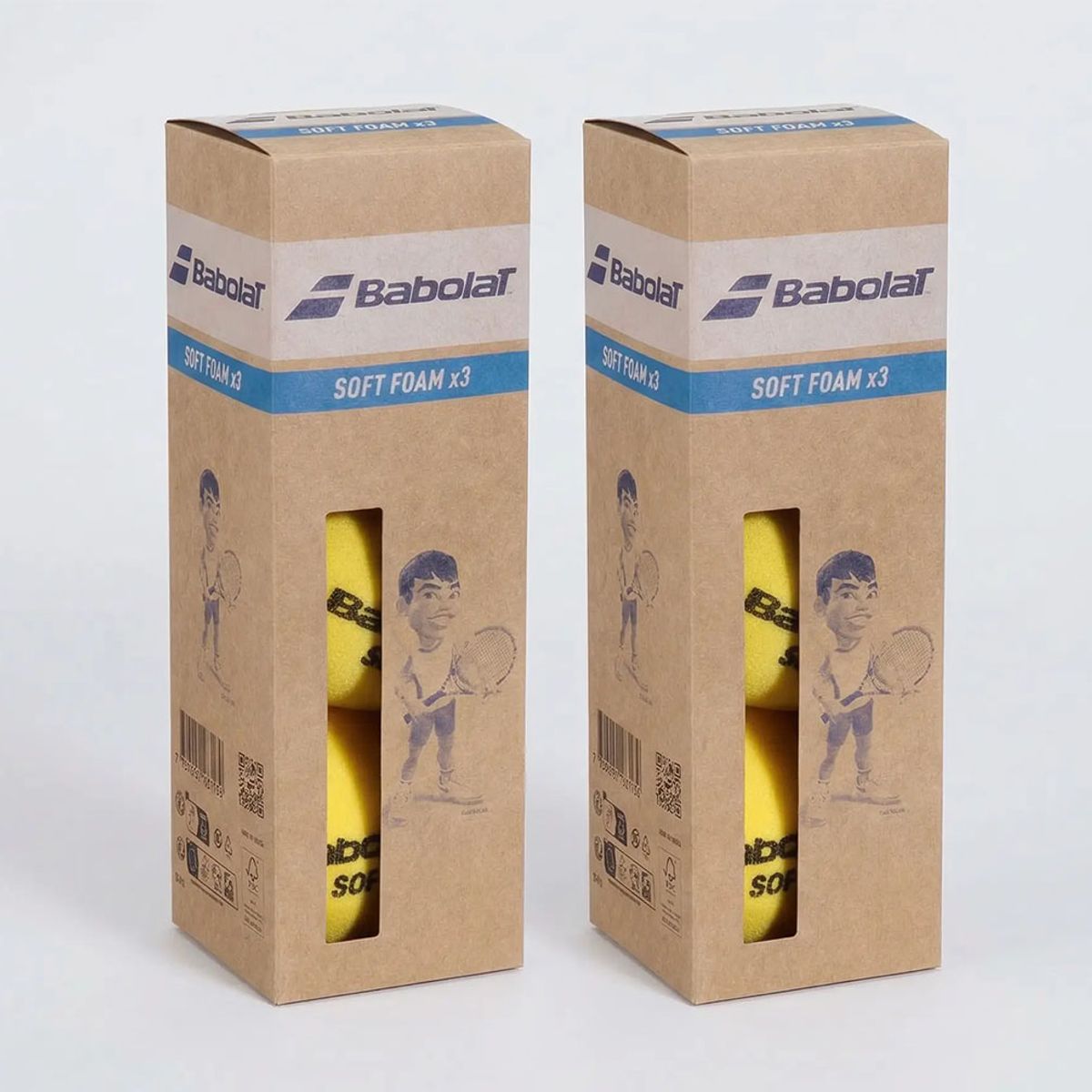 BABOLAT - TOP SALE 2 CAJA PELOTAS TENIS BABOLAT SOFT FOAM - 3 UNIDADES POR CAJA
