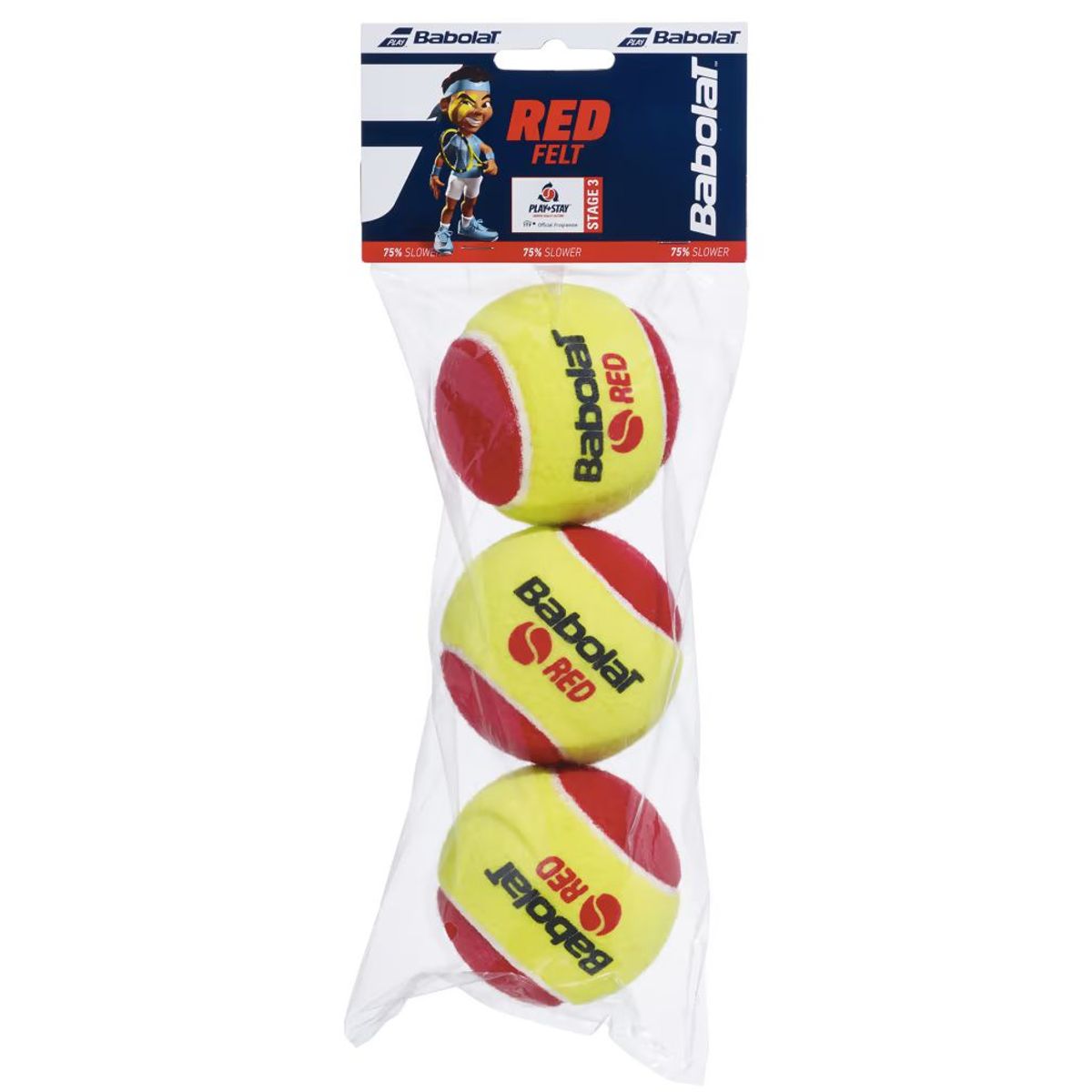 BABOLAT - TOP SALE 2 ESTUCHE PELOTAS TENIS BABOLAT RED FELT - 3 UNIDADES POR ESTUHCE