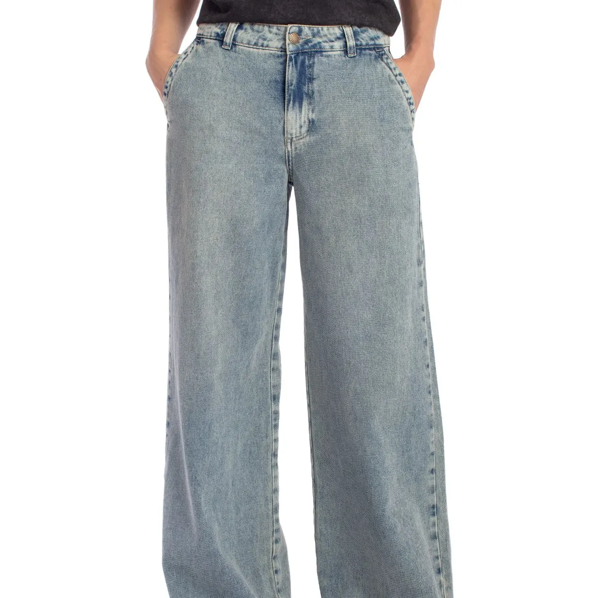 EFESIS - Jeans Palazzo Tiro Medio Mujer