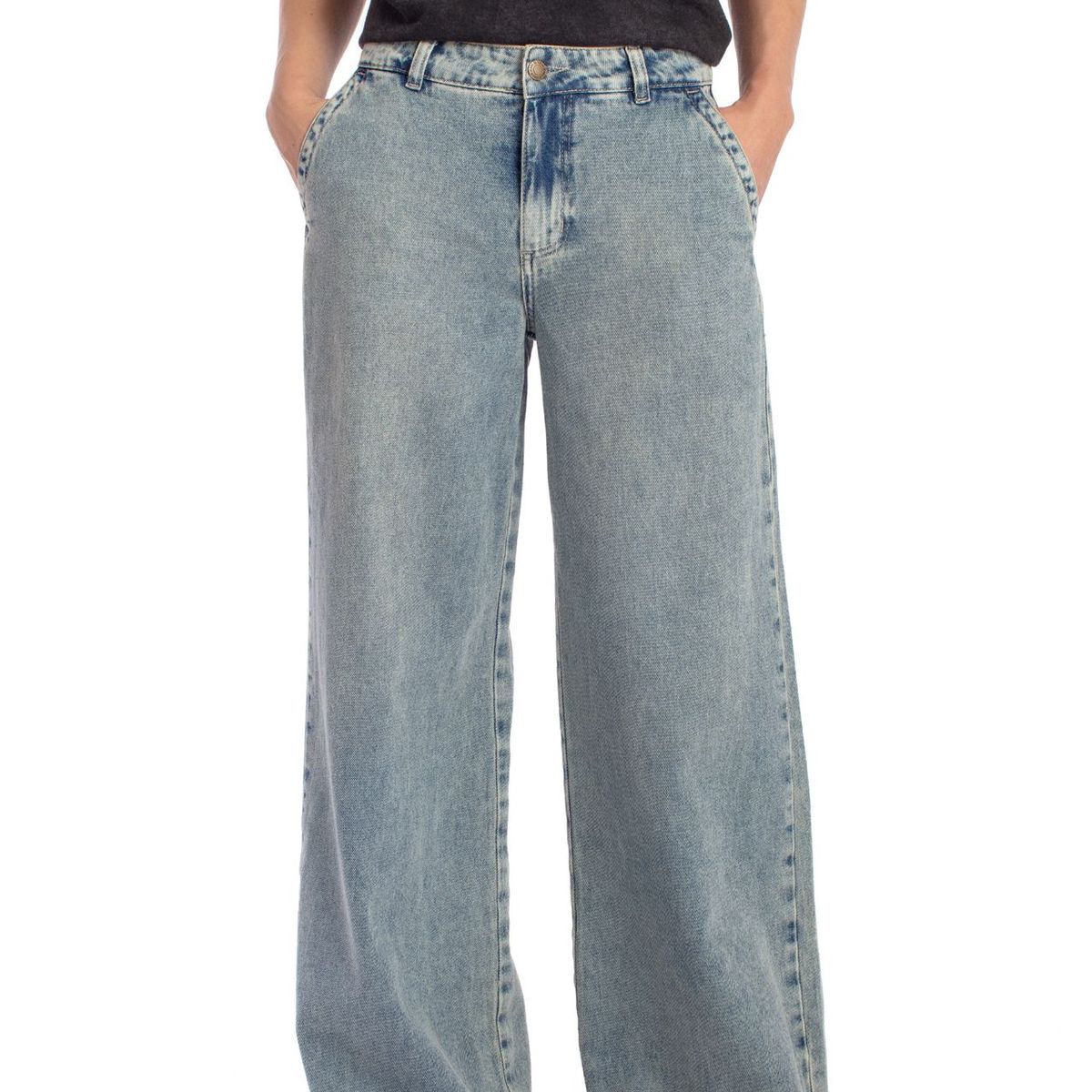 EFESIS - Jeans Palazzo Tiro Medio Mujer