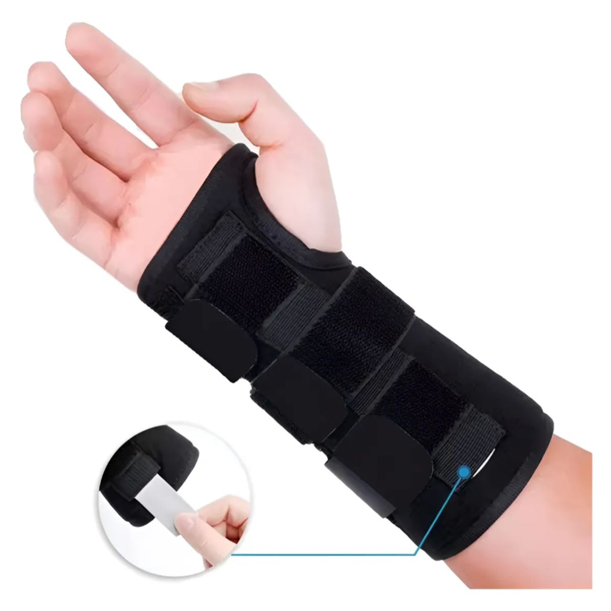 GENERICO - Inmovilizador De Muñeca Ferula Tunel Carpiano Tendinitis Ajustable Izquierdo