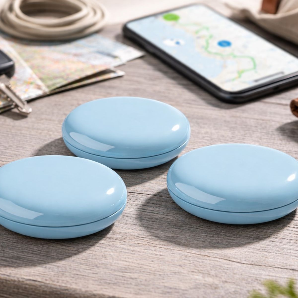 GENERICO - Pack 3 Localizadores de Rastreo Global Compatibles con Android